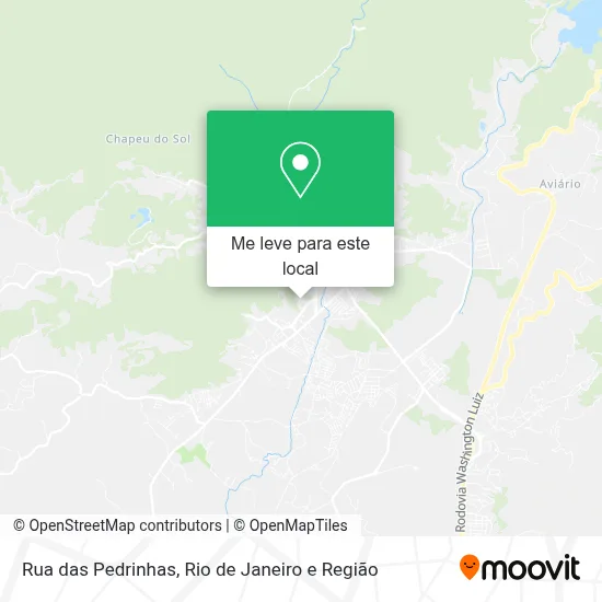Rua das Pedrinhas mapa