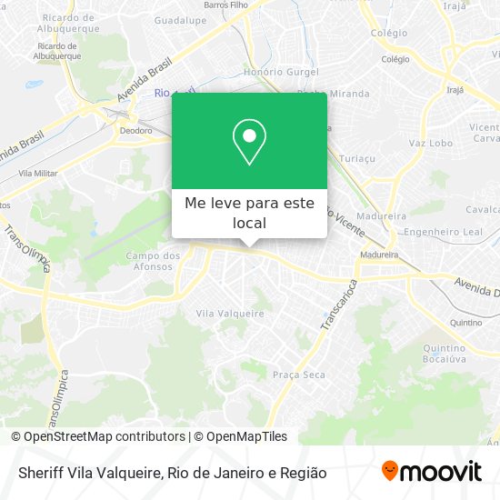 Sheriff Vila Valqueire mapa