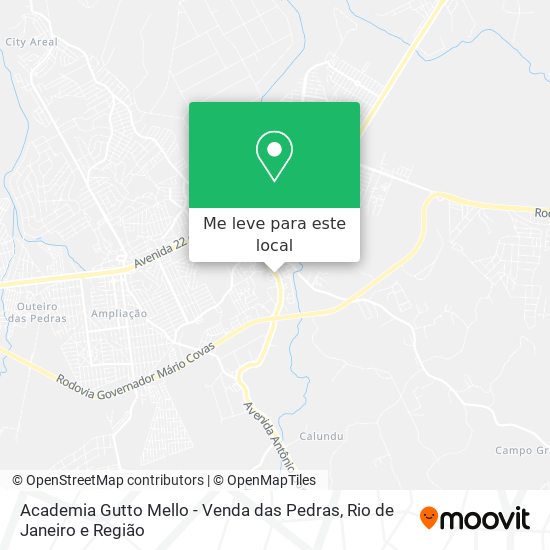 Academia Gutto Mello - Venda das Pedras mapa