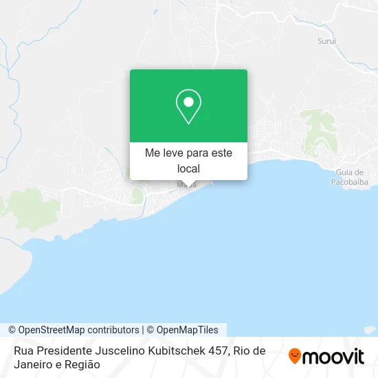 Rua Presidente Juscelino Kubitschek 457 mapa