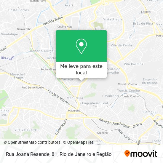 Rua Joana Resende, 81 mapa