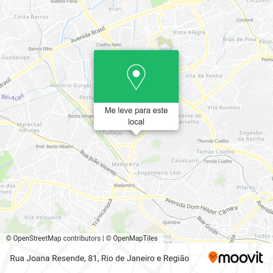 Rua Joana Resende, 81 mapa