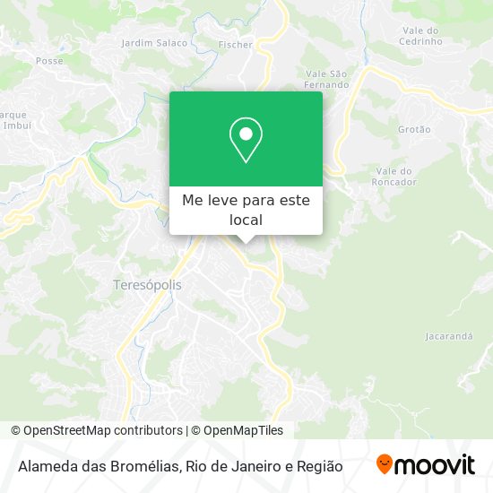 Alameda das Bromélias mapa