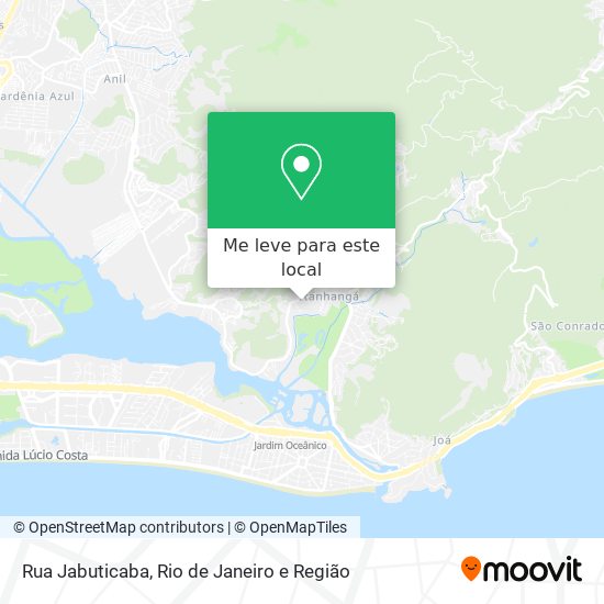 Rua Jabuticaba mapa