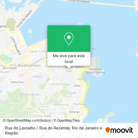 Rua do Lavradio / Rua do Rezende mapa