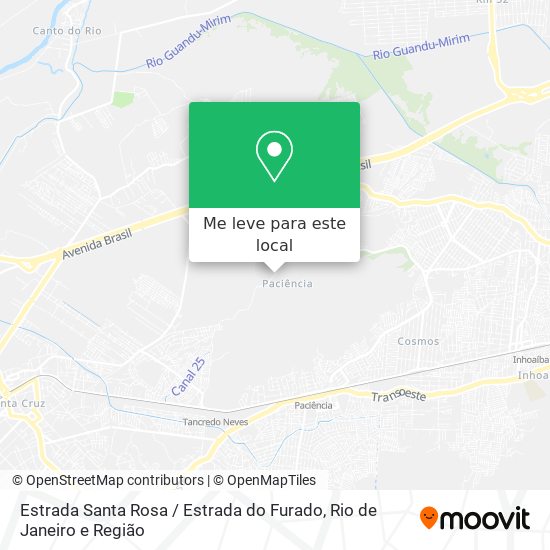 Estrada Santa Rosa / Estrada do Furado mapa
