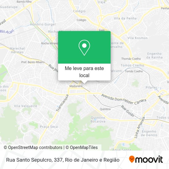 Rua Santo Sepulcro, 337 mapa