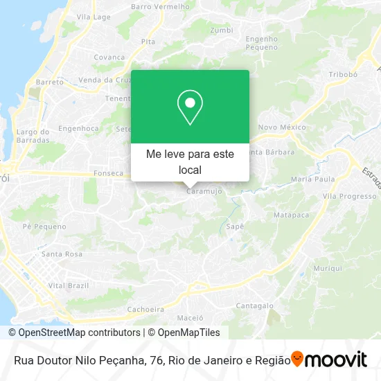 Rua Doutor Nilo Peçanha, 76 mapa