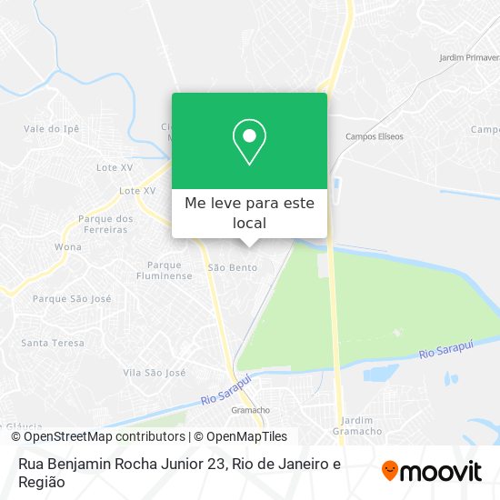 Rua Benjamin Rocha Junior 23 mapa