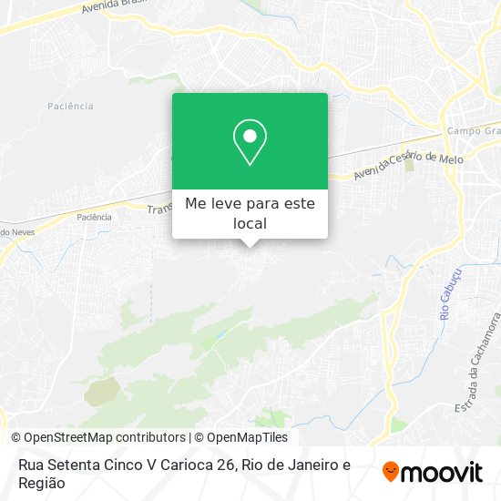 Rua Setenta Cinco V Carioca 26 mapa