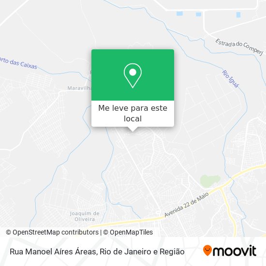 Rua Manoel Aíres Áreas mapa