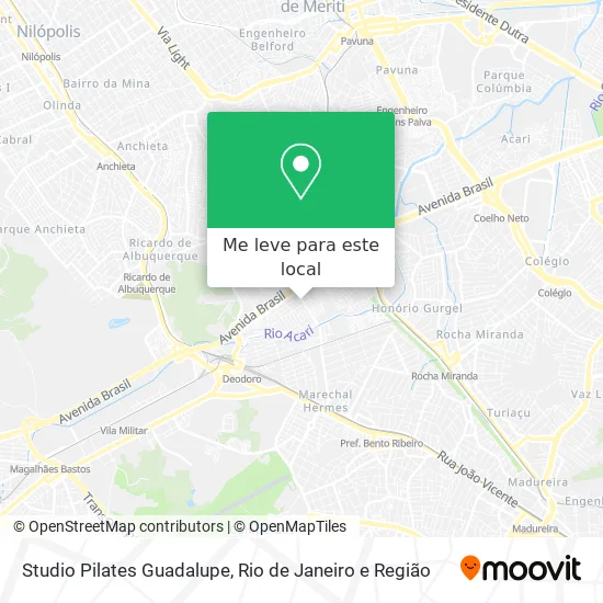 Studio Pilates Guadalupe mapa