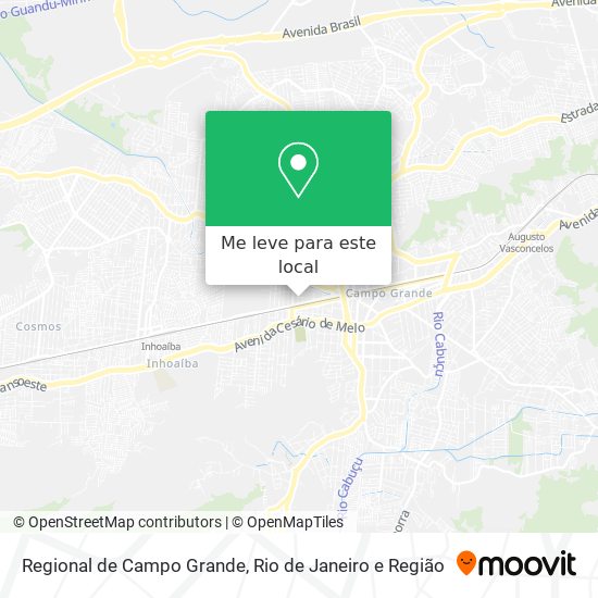 Regional de Campo Grande mapa