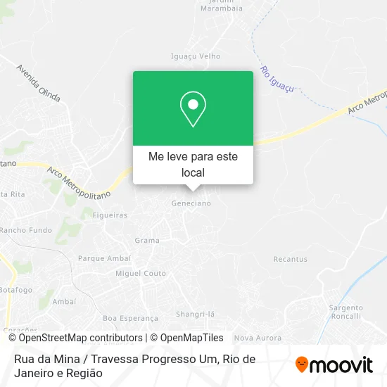 Rua da Mina / Travessa Progresso Um mapa