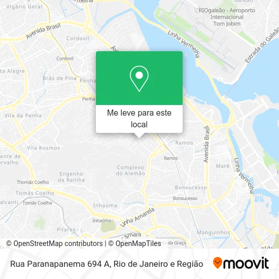 Rua Paranapanema 694 A mapa