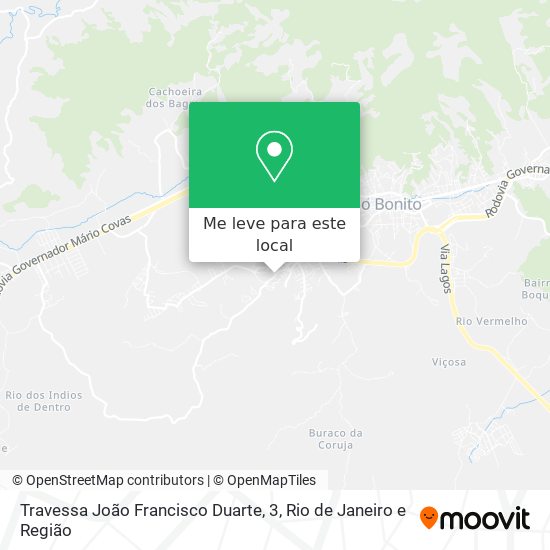 Travessa João Francisco Duarte, 3 mapa