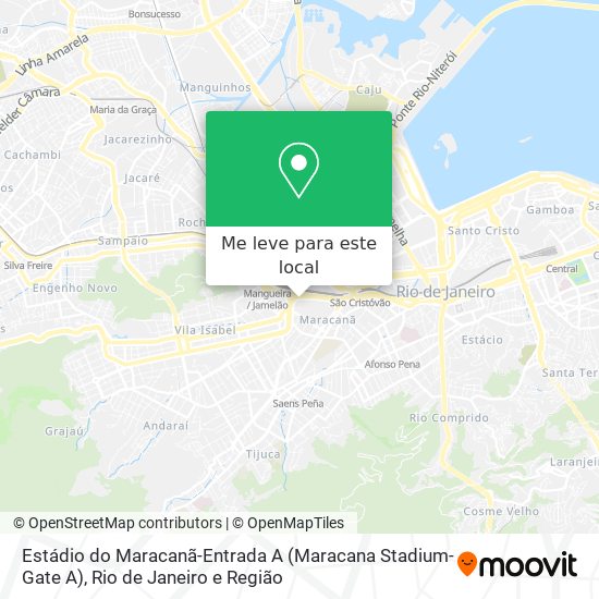 Estádio do Maracanã-Entrada A (Maracana Stadium-Gate A) mapa