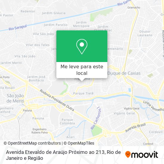 Avenida Etevaldo de Araújo Próximo ao 213 mapa