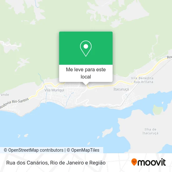 Rua dos Canários mapa