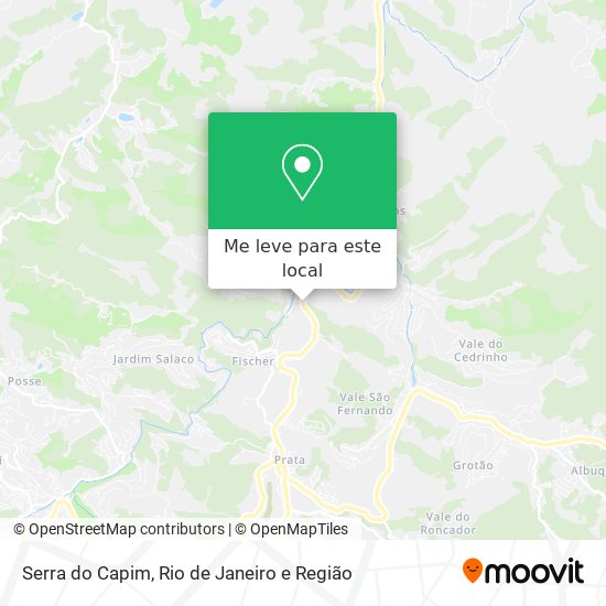 Serra do Capim mapa