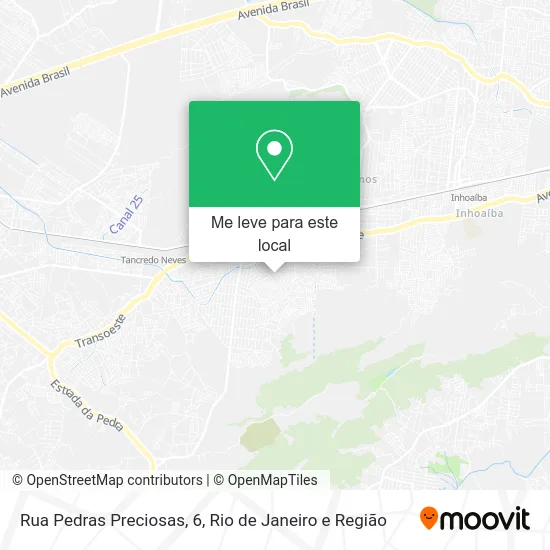 Rua Pedras Preciosas, 6 mapa