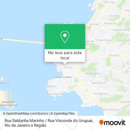 Rua Saldanha Marinho / Rua Visconde do Uruguai mapa