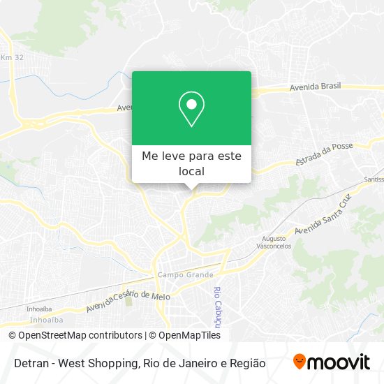 Detran - West Shopping mapa