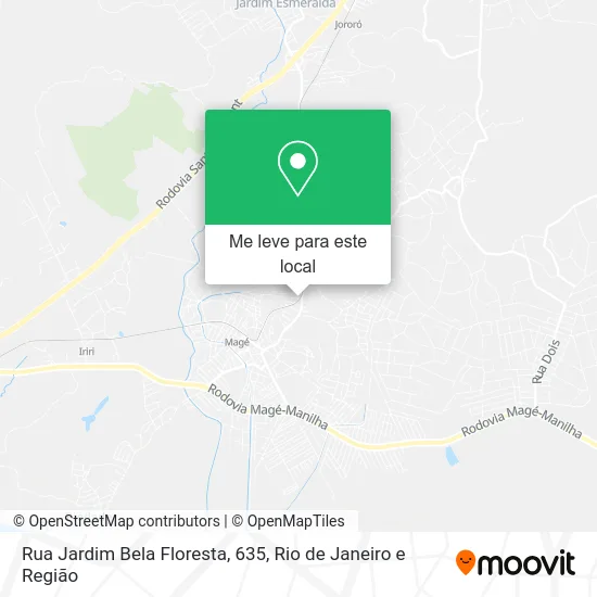 Rua Jardim Bela Floresta, 635 mapa