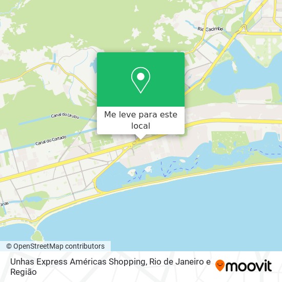 Unhas Express Américas Shopping mapa