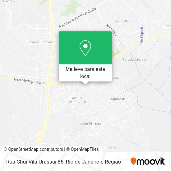 Rua Chui Vila Urussai 86 mapa
