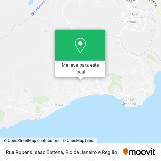 Rua Rubens Isaac Bistene mapa