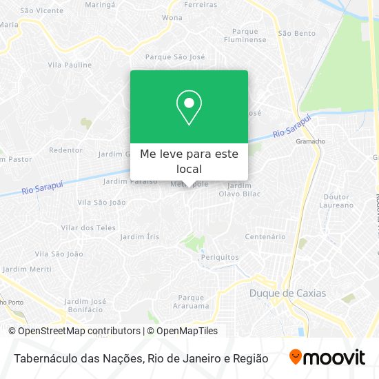 Tabernáculo das Nações mapa