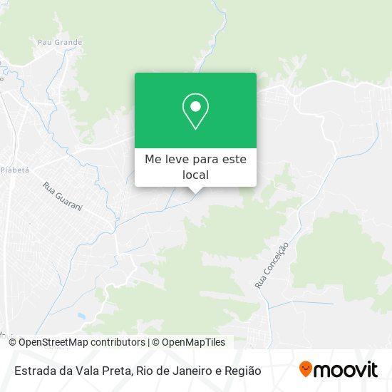 Estrada da Vala Preta mapa