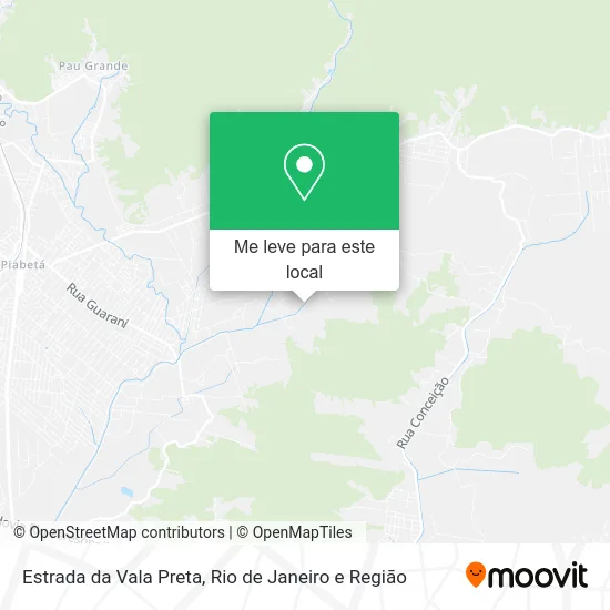 Estrada da Vala Preta mapa