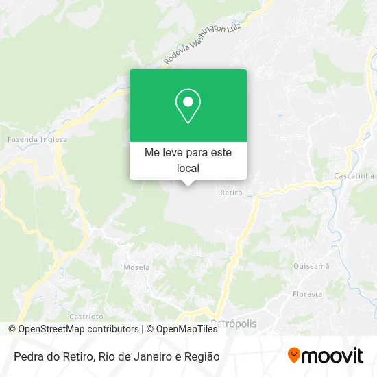 Pedra do Retiro mapa