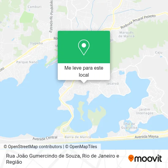 Rua João Gumercindo de Souza mapa