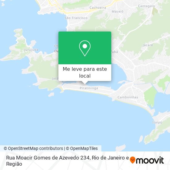 Rua Moacir Gomes de Azevedo 234 mapa