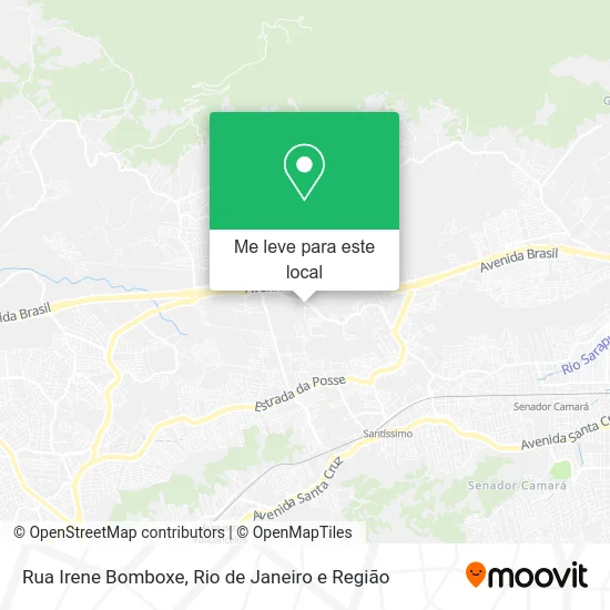 Rua Irene Bomboxe mapa