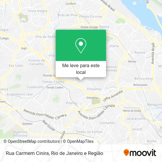 Rua Carmem Cinira mapa