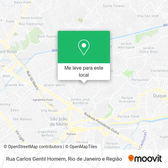 Rua Carlos Gentil Homem mapa