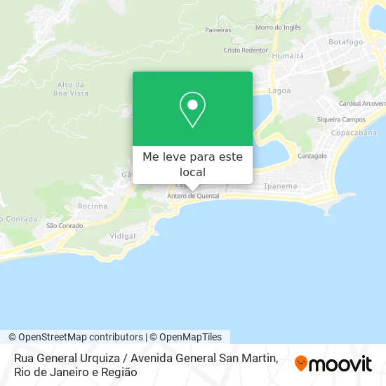 Rua General Urquiza / Avenida General San Martin mapa