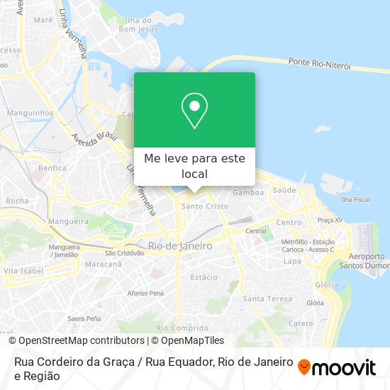 Rua Cordeiro da Graça / Rua Equador mapa