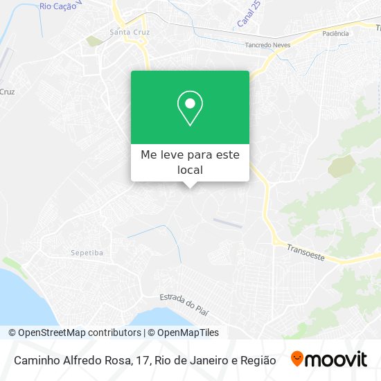 Caminho Alfredo Rosa, 17 mapa