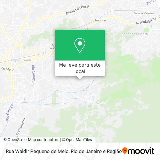 Rua Waldir Pequeno de Melo mapa