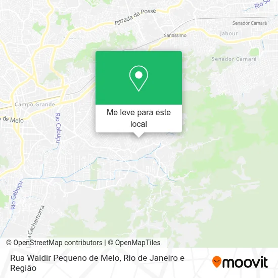 Rua Waldir Pequeno de Melo mapa