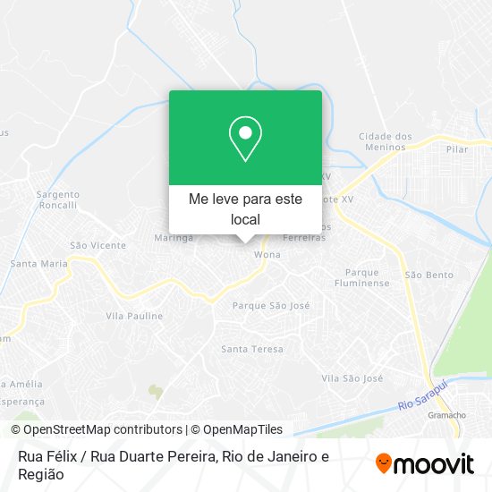 Rua Félix / Rua Duarte Pereira mapa