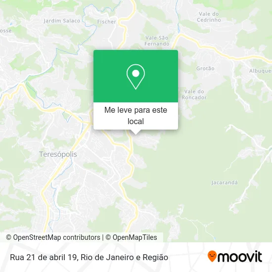 Rua 21 de abril 19 mapa