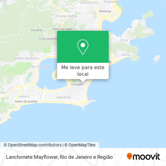 Lanchonete Mayflower mapa