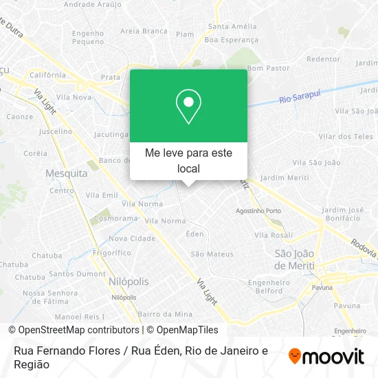 Rua Fernando Flores / Rua Éden mapa
