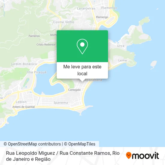 Rua Leopoldo Miguez / Rua Constante Ramos mapa